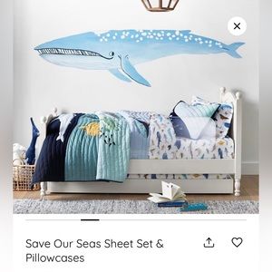 Pottery barn ocean toddler sheets set